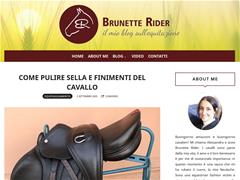 Brunette Rider, cavalli ed equitazione  - Brunetterider.com
